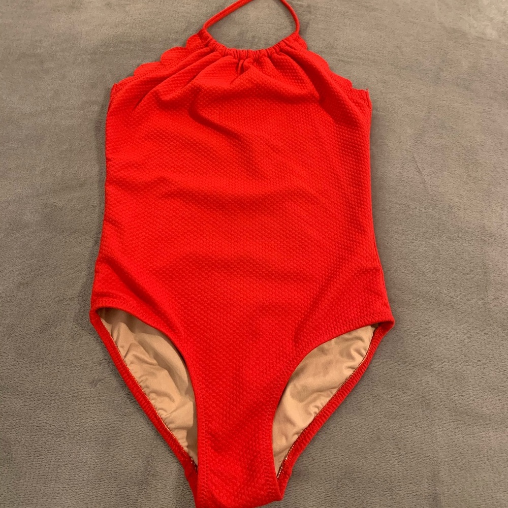 Red swimsuit
